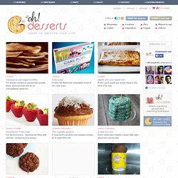 Inspiration and ideas of dessert recipes such as cupcakes and muffins, pies and cakes, cookies, biscuits and brownies