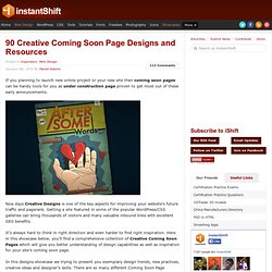 90 Creative Coming Soon Page Designs and Resources