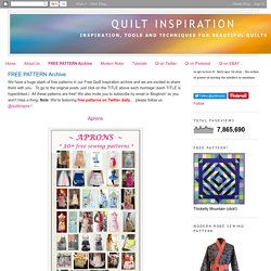 Quilt Inspiration: FREE PATTERN Archive