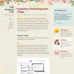 Inspiration: Fluid & Responsive Design