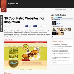 36 Cool Retro Websites For Inspiration
