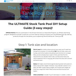 The Stock Tank Pool ULTIMATE DIY Setup Guide (3 Steps) — Stock Tank Pool Tips, Kits, & Inspiration