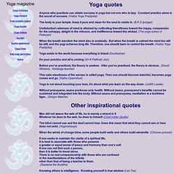 Yoga Online, inspirational quotes