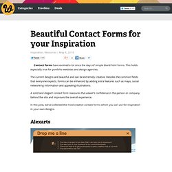 Beautiful Contact Forms for your Inspiration