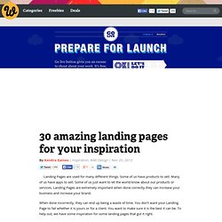 30 amazing landing pages for your inspiration