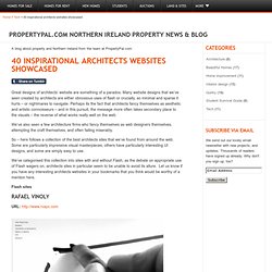 40 inspirational architects websites showcased