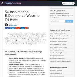 50 Inspirational E-Commerce Website Designs
