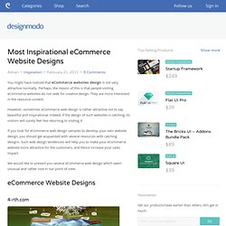 Most Inspirational eCommerce Website Designs