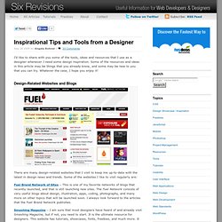 NEWS - Webdesign - Inspirational Tips and Tools from a Designer
