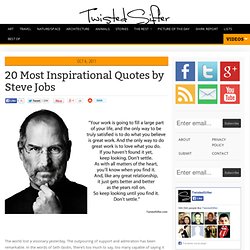 20 Most Inspirational Quotes by Steve Jobs