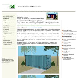 Cubic Inspirations- ISBU Shipping Container Designs and Plans
