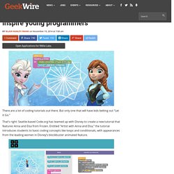 Let it code! Disney's 'Frozen' teams with Code.org to inspire young programmers