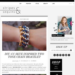 CC Skye Inspired Two Tone Chain Bracelet