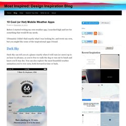 Most Inspired: Design Inspiration Blog