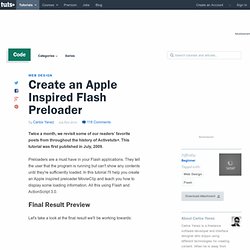 Create an Apple Inspired Flash Preloader