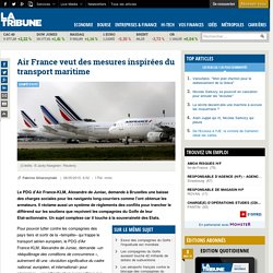 Air France veut des mesures inspirées du transport maritime