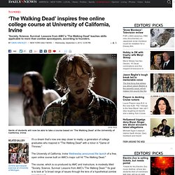 ‘The Walking Dead’ inspires free online college course at University of California, Irvine
