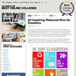 30 Inspiring Pinterest Pins for Teachers