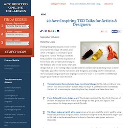 20 Awe-Inspiring TED Talks for Artists & Designers