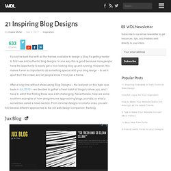 21 Inspiring Blog Designs