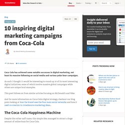 10 inspiring digital marketing campaigns from Coca-Cola