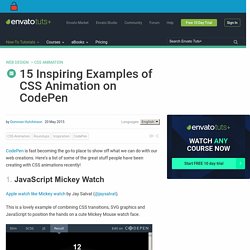 15 Inspiring Examples of CSS Animation on CodePen