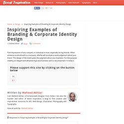 Inspiring Examples of Branding & Corporate Identity Design