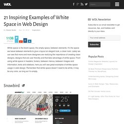 21 Inspiring Examples of White Space in Web Design