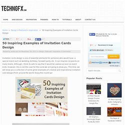 50 Inspiring Examples of Invitation Cards Design