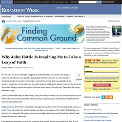 Hattie: Teacher quality & role of feedback