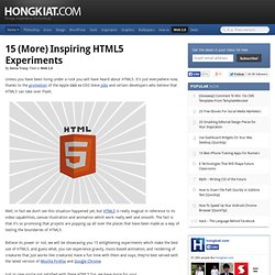 15 (More) Inspiring HTML5 Experiments