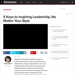 5 clefs pour son leadership inspirant, peu importe votre style