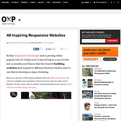 40 Inspiring Responsive Websites