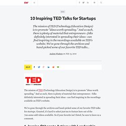 10 Inspiring TED Talks for Startups