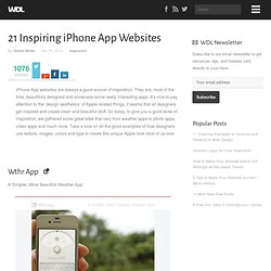 21 Inspiring iPhone App Websites