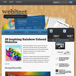 20 Inspiring Rainbow Colored Websites