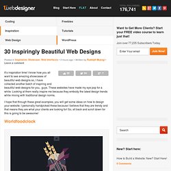 30 Inspiringly Beautiful Web Designs