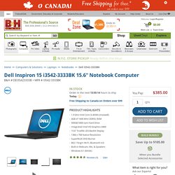 Dell Inspiron 15 i3542-3333BK 15.6" Notebook I3542-3333BK