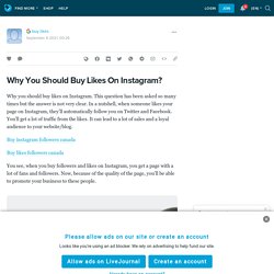 Why You Should Buy Likes On Instagram?: ext_5629450 — LiveJournal