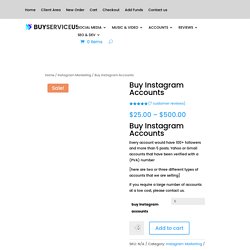 Buy Instagram Accounts - Real Aged verified IG Accounts cheap price