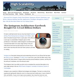 The Instagram Architecture Facebook Bought for a Cool Billion Dollars
