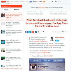 Instagram becomes #1 Free App on the App Store for The First Time