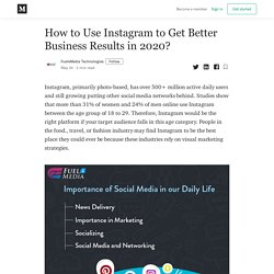 How to Use Instagram to Get Better Business Results in 2020?