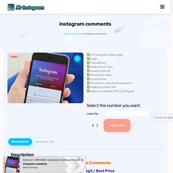 Buy Instagram Comments