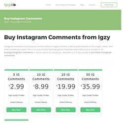 Buy Instagram Comments - By Real Custom Instagram Comments