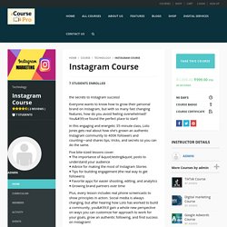 Instagram Course - E-Course Pro Free Online Course Plateform