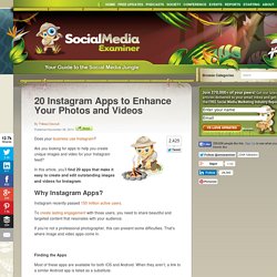20 Instagram Apps to Enhance Your Photos and Videos