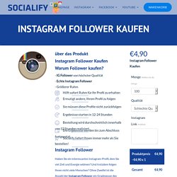 Instagram Follower Kaufen - Socialify - Mehr Likes und Follower