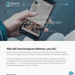 Losing Instgram Followers? See How You Can Track Your Followers Loss