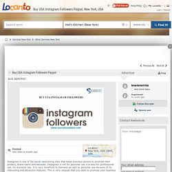 Buy USA Instagram Followers Paypal, New York, USA